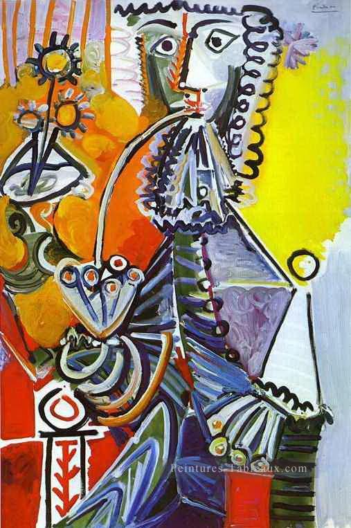 Cavalier avec Pipe 1968 cubisme Pablo Picasso Peintures à l'huile